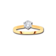 Picture of 9ct Gold .50ct Created Diamond Solitaire