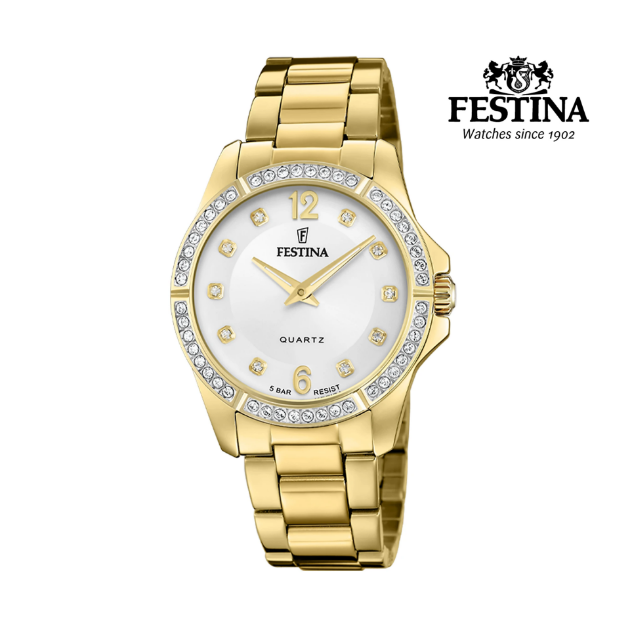 Picture of Festina 35 mm Crystal Dial Gold Plated W