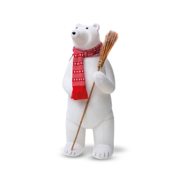 Picture of 1.1m Large Bear with Broom