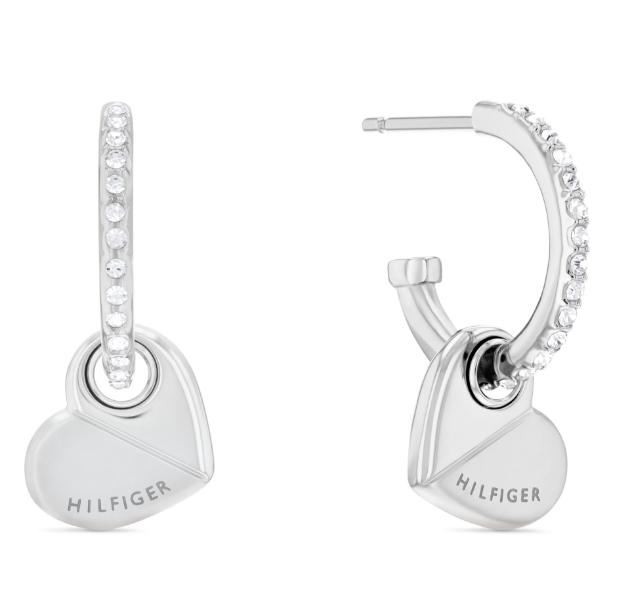 Picture of Tommy Hearts with Crystals Earrings