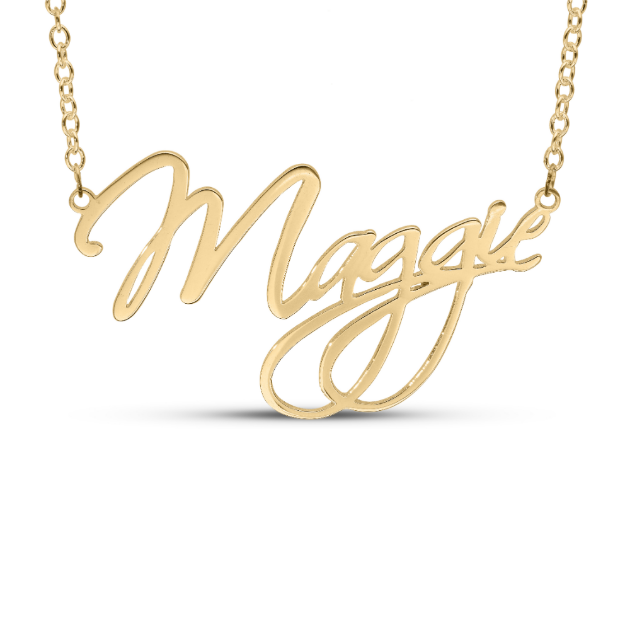 Picture of 9ct Gold Plated Stylised Name Pendant