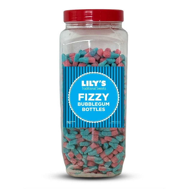 Picture of Lilys Fizzy Bubblegum Bottles 1.7kg
