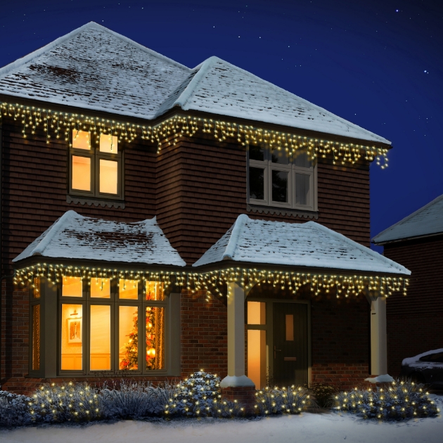 Picture of 1000 Frosted IcicleBrights - Warm White