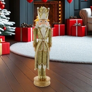 Picture of 35cm Resin Gold /White Nutcracker