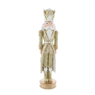 Picture of 35cm Resin Gold /White Nutcracker