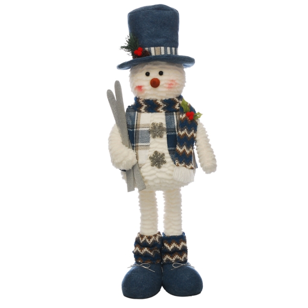 Picture of 63cm Standing Plush Snowman with Skis
