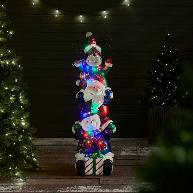 Picture of Snowman Santa Reindeer with Presents