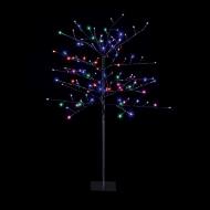 Picture of 1.8m Black Tree with 120 Mixed LEDs 