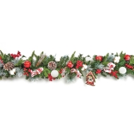 Picture of Cone and Berry Garland with Hanging Decs