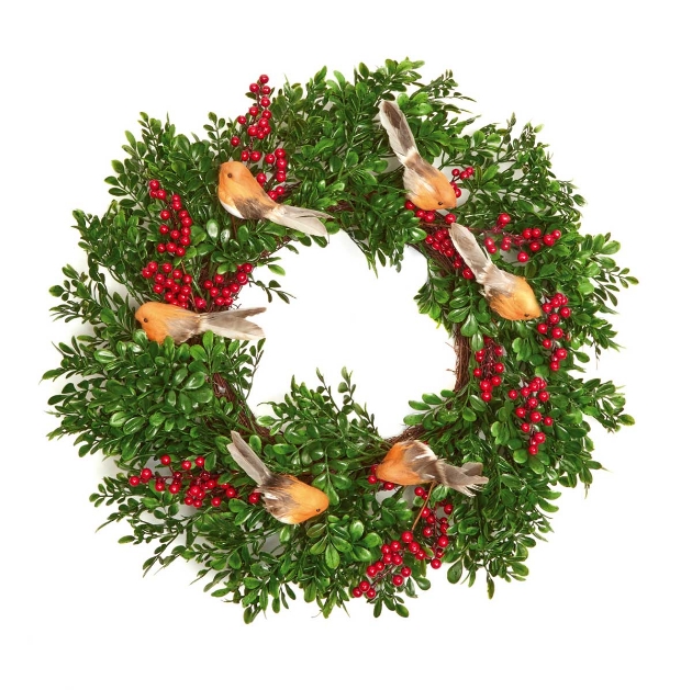 Picture of 50cm Robin and Berry Wreath