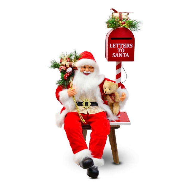 Picture of 83cm Santa with Postbox