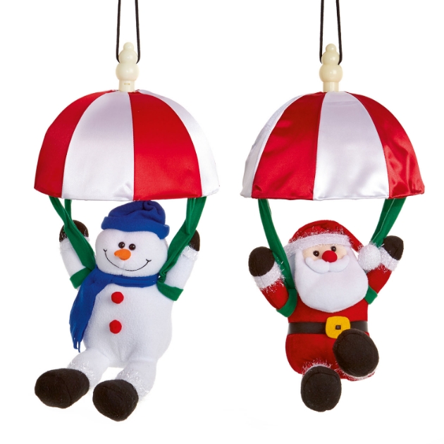 Picture of Pair of Kicking Leg Santa & Snowman