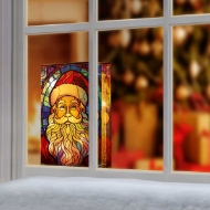 Picture of Stained Glass Table Top - SANTA