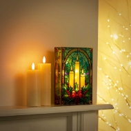 Picture of Stained Glass Table Top - CANDLES