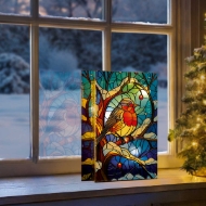 Picture of Stained Glass Table Top - ROBIN