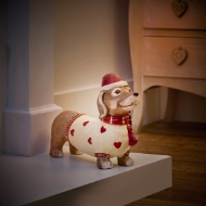 Picture of 41cm Sausage Dog with Heart Jumper