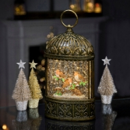 Picture of 24cm Lit Robin Scene Water Spinner