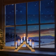 Picture of 39cm Flickering Pine Candlebridge 