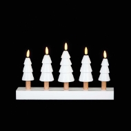 Picture of Lit Wooden Flickabright Christmas Tree