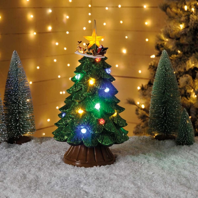 Picture of 32cm Tree with Turning Sleigh 