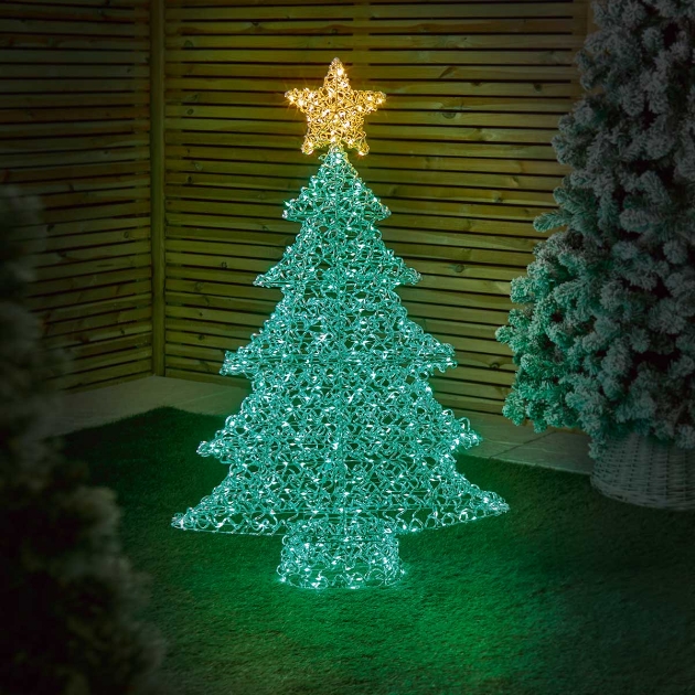 Picture of Aluminium Christmas Tree with Star