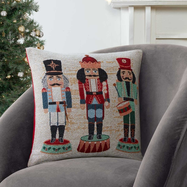 Picture of NUTCRACKER FILLED CUSHION 43X43CMS