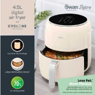 Picture of Swan Retro 4.5l Air Fryer - Cream