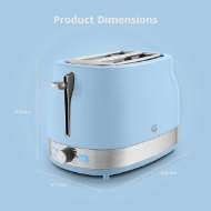 Picture of Swan Retro 2 Slice Toaster - Blue