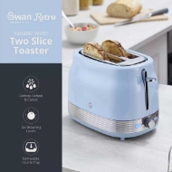 Picture of Swan Retro 2 Slice Toaster - Blue