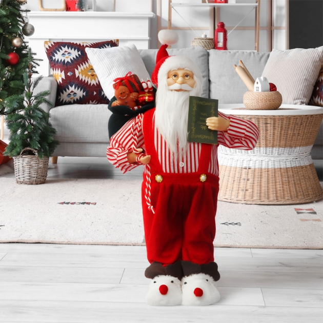 Picture of 45cm Standing Santa with White Slippers