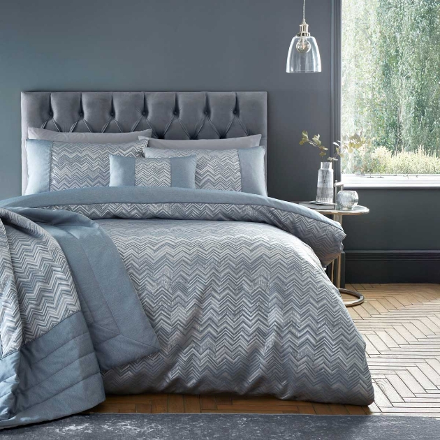 Picture of ANTIBES DUVET SET BLUE - DOUBLE