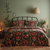 Picture of BOWLAND DUVET SET RED - DOUBLE