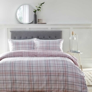 Picture of TARTAN DUVET SET PINK - King
