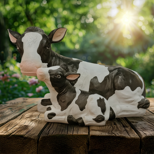 Picture of Fresian Cow & Calf