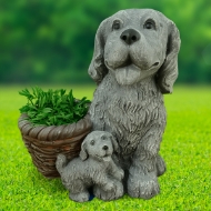 Picture of Dog & Puppy Planter