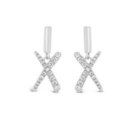 Picture of Absolute White Crystal X-Earrings