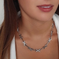 Picture of Absolute White Crystal X-Necklet