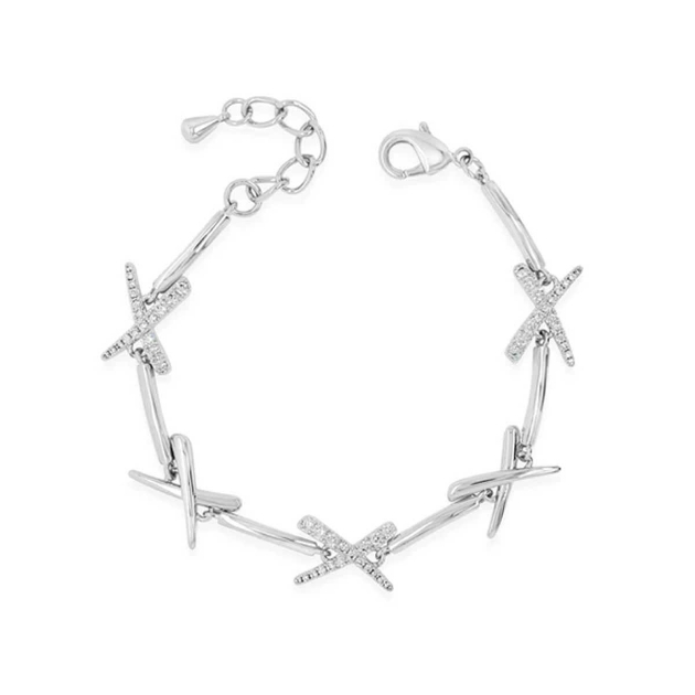 Picture of Absolute White Crystal X-Bracelet