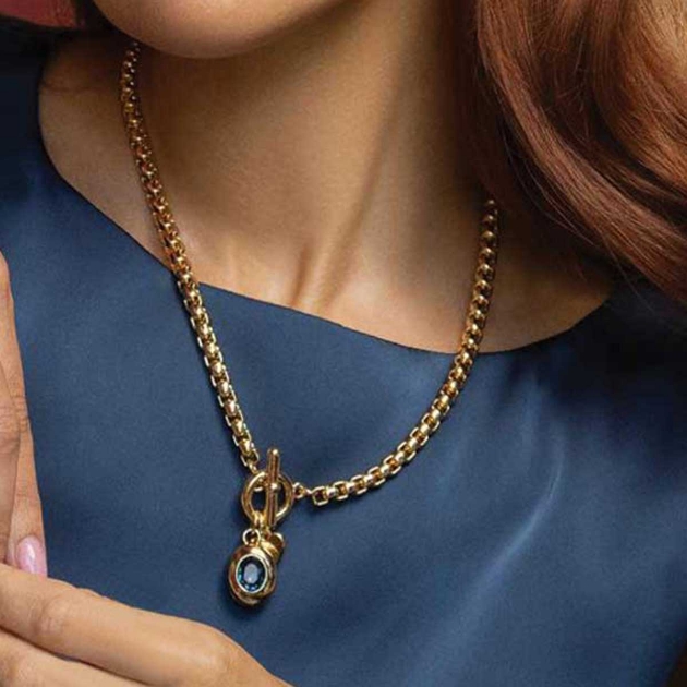 Picture of Absolute Gold Tone T-Bar Necklet