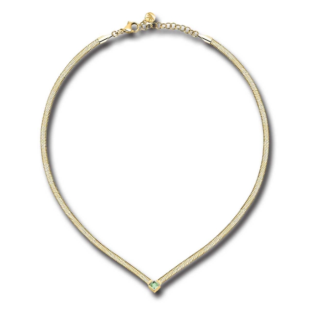 Picture of Morelatto Necklet with Green CZ