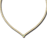 Picture of Morelatto Necklet with Green CZ