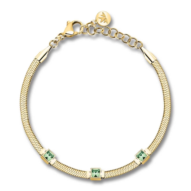 Picture of Morelatto Bracelet with Green CZ